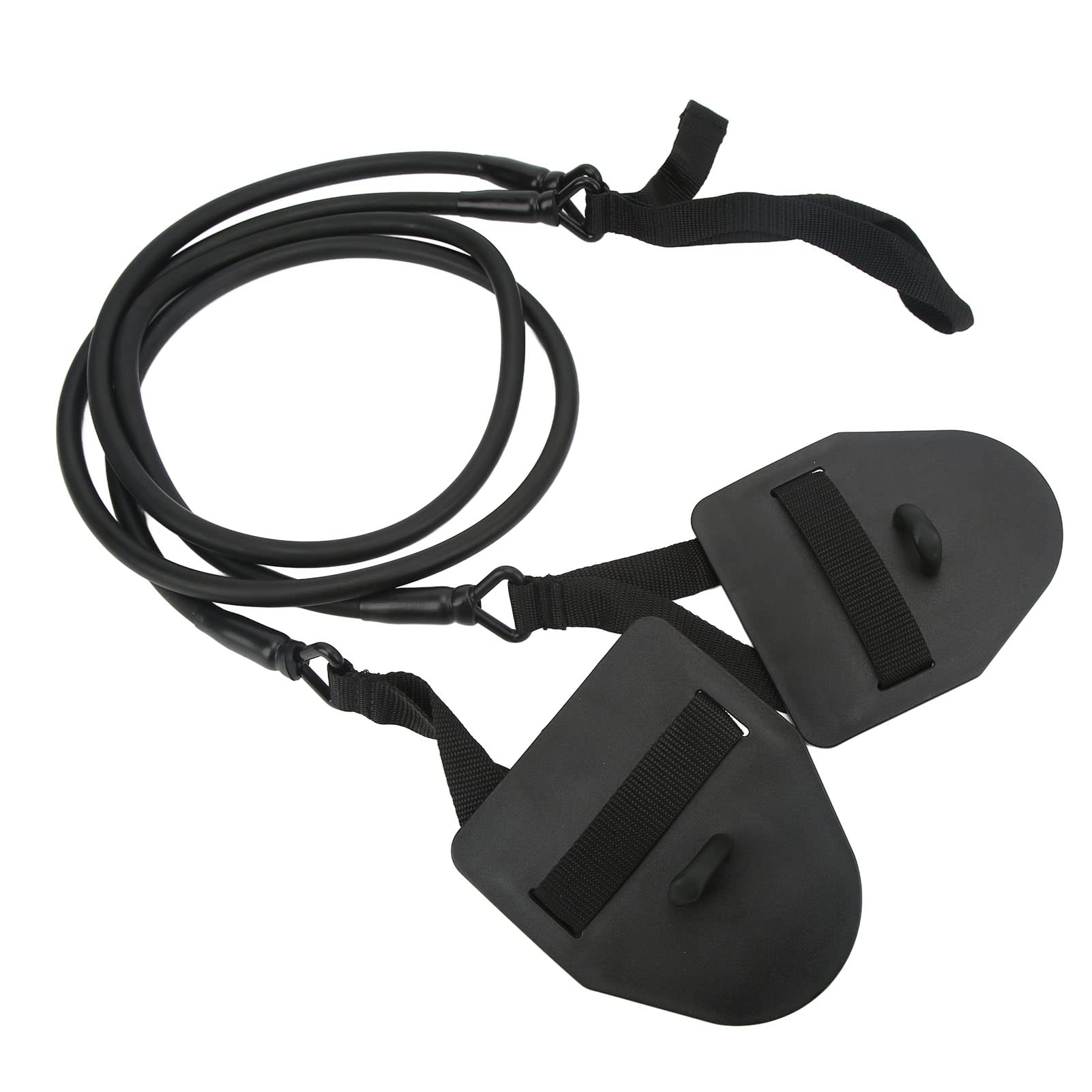 Sorandy Dryland Powercord with Hand Paddles, Swimming Exercise Bands, Arm Strength Trainer, Fitness Bands for Swimming, Training Equipment, ​Stretch Cord