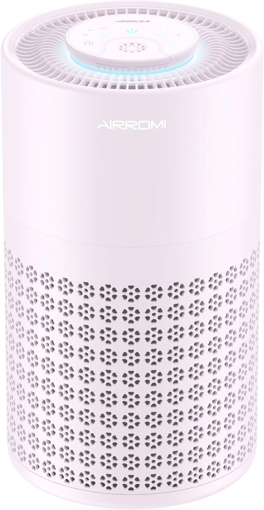 AIRROMI Air Purifier for Bedroom with True H13 HEPA 3-in-1 Filters, Pet Air Purifiers for Home Cat Pee Smell, Covers Up to 990 Ft², Quiet 360° intake Air Cleaner for Allergies Dust Smoke Odor Purple