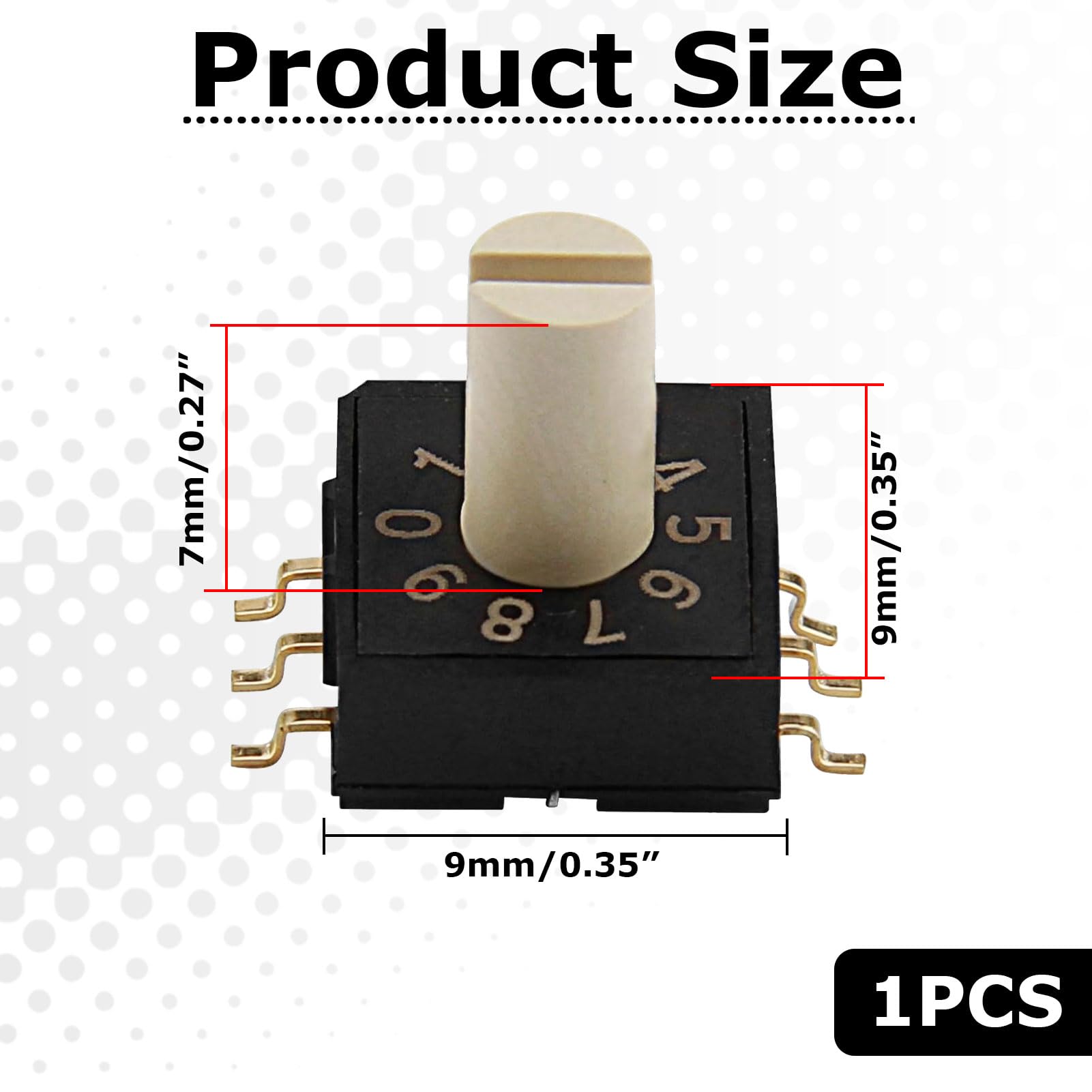 Commutateur RM3HAF-10 Interrupteur Rotatif 3 positions Audio Vidéo