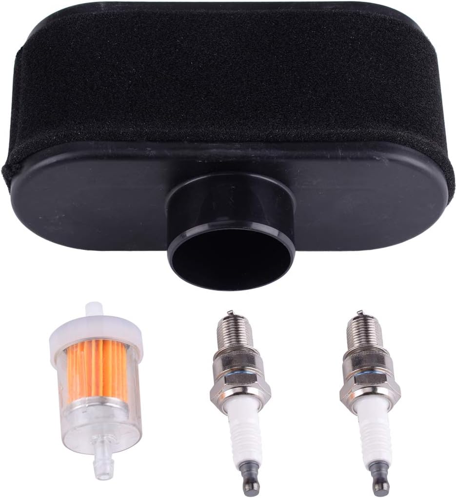 4pcs Fuel & Air Filter &Spark Plug Tune Up Kit Fit for Kawasaki FR651V FR691V FR730V FS481V FS541V Engine Paper Plastic Metal Foam