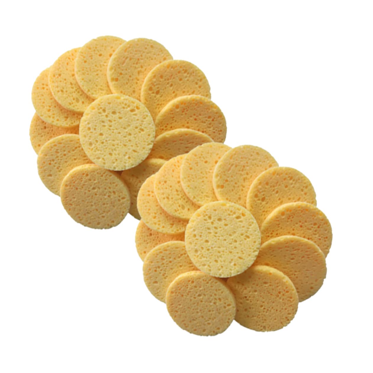 Baluue 60stücke Hautfreundliche Make-up Entferner Pads Zellulose Runde Gesichtsreinigungsschwämme Hautfarbe Für Sanfte Hautpflege Und Make-up Entfernung