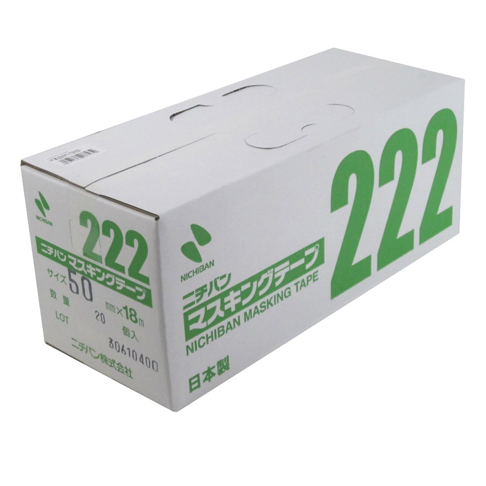 Amazon.co.jp: ニチバン No.222 マスキングテープ(車両用) 50mm×18M 20