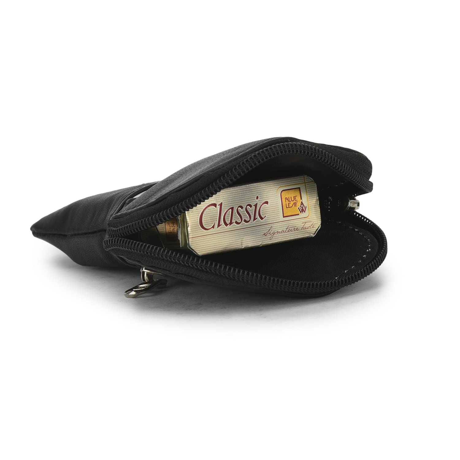 leather cigarette case pack holder with lighter pocket by leatherboss Amazon.com: Leatherboss Leather Stylish Cigarette Zipper Case with Lighter  Holder, Black : Health & Household