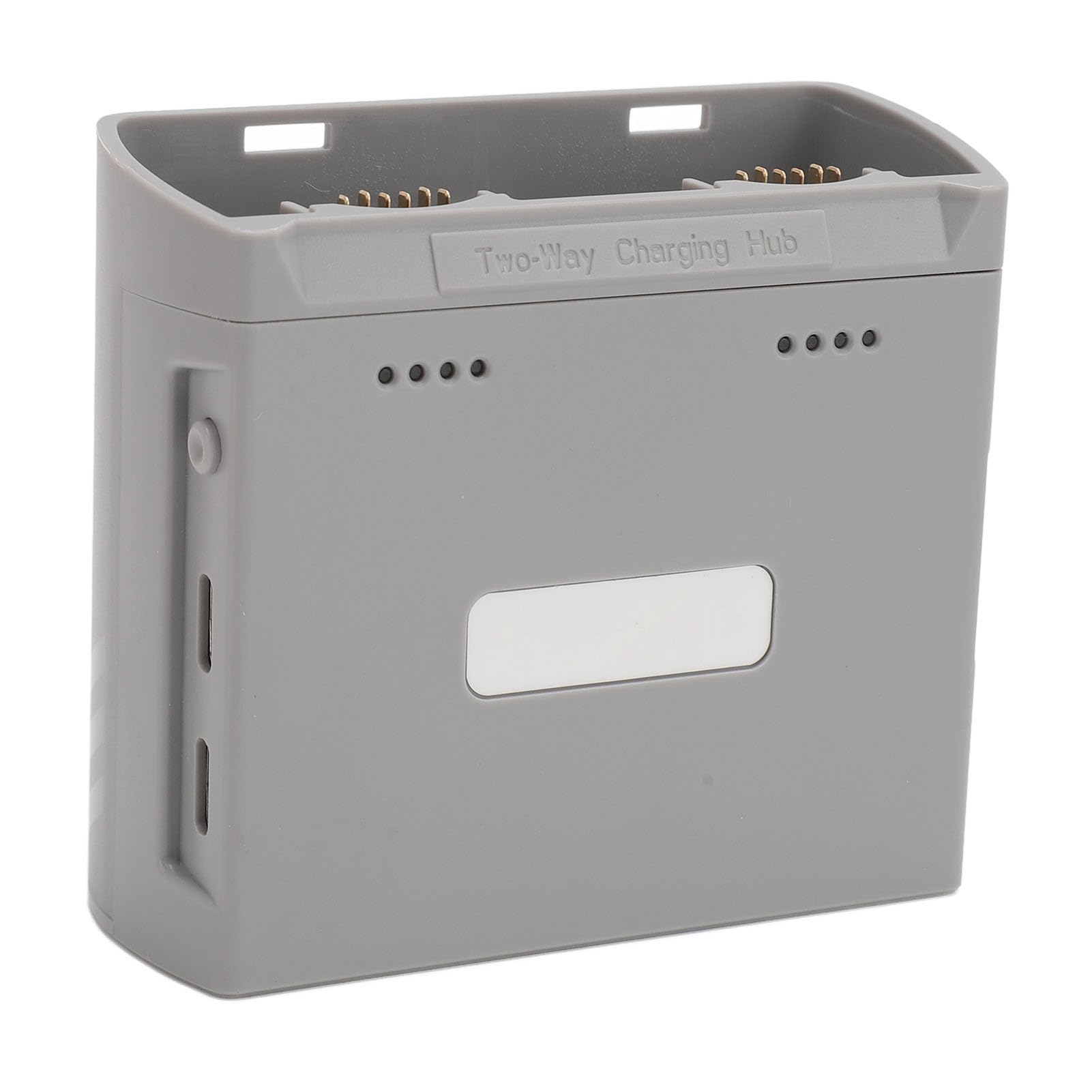 Hub di Ricarica Batteria a 2 Vie, Caricabatterie Rapido con 4 Lampade a LED, Materiale ABS, Compatto e Portatile per Mini 4K, Mini 2, Mini SE Drone, Casa, Viaggi, Affari - Argento