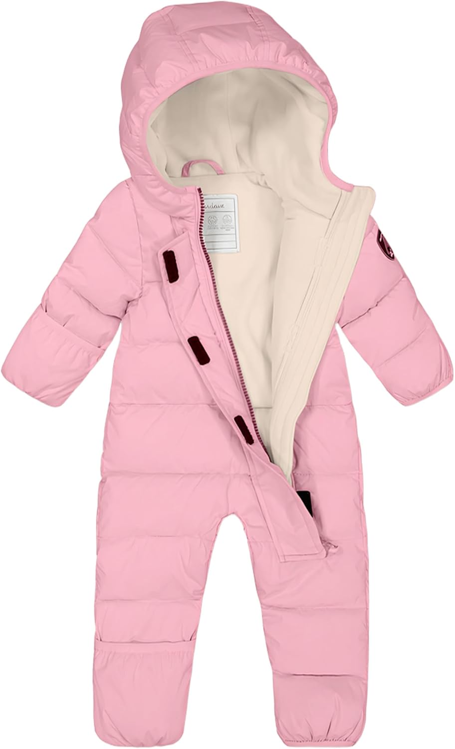 Deux par Deux Baby One Piece Snowsuit Adapted For Car Seats