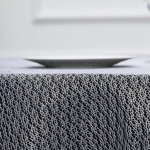 Tableclothsfactory 90\" White Premium Lace Round Tablecloth for Banquet Party Wedding Event Home Decor - Thumbnail 4