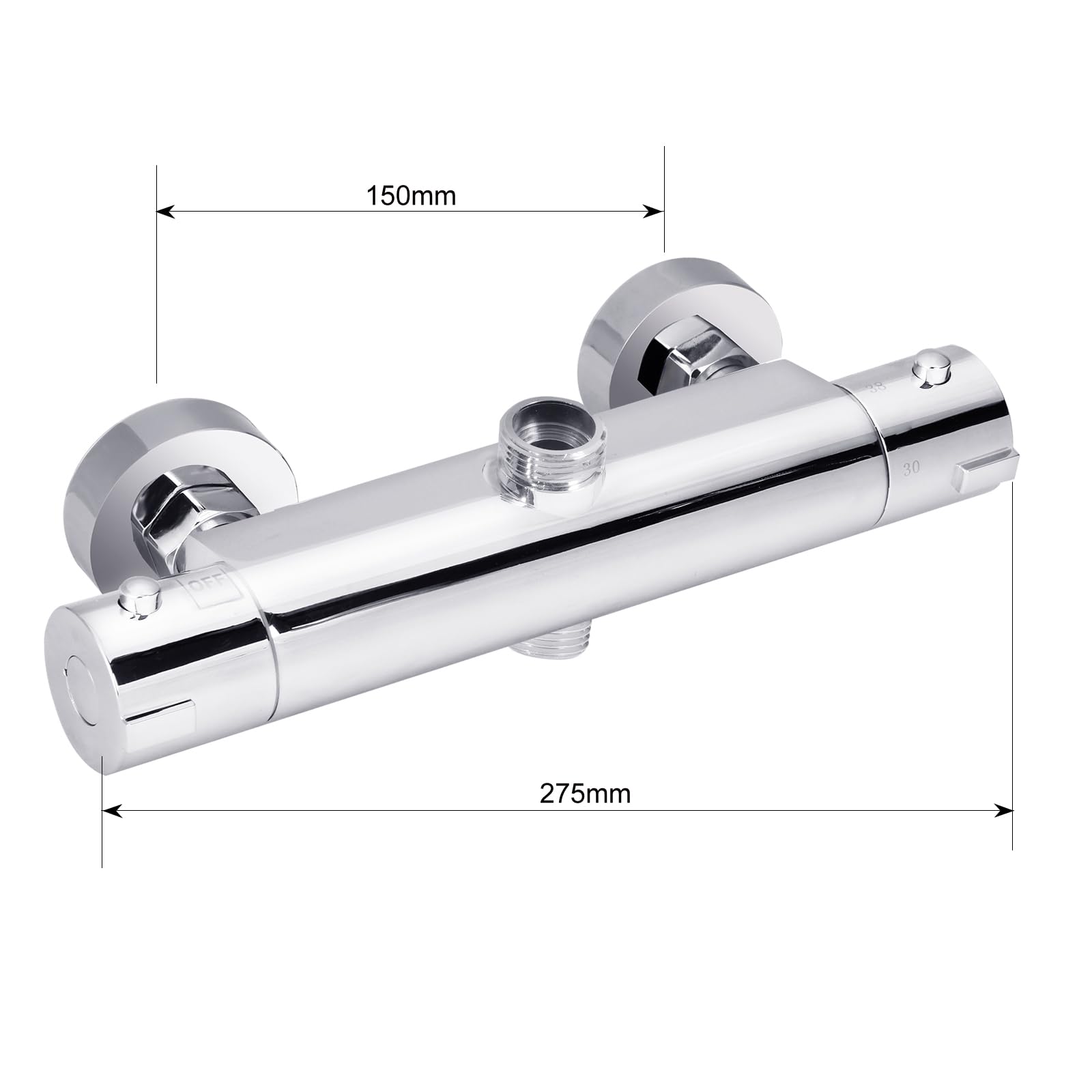 Vinteky Thermostatic Shower Faucet, Thermostatic Shower Fixture with 2
