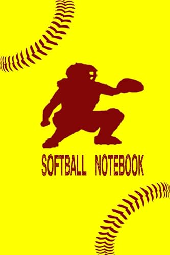 Softball Notebook: Softball Catcher Journal For Girls Blank 6x9 Lined Notebook (100 Pages) For Softball Players