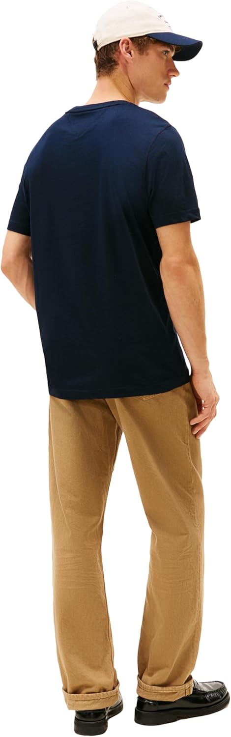 Tommy Hilfiger Mens Short Sleeve Cotton Graphic T-Shirts with Printed Arched Graphic - Image 4