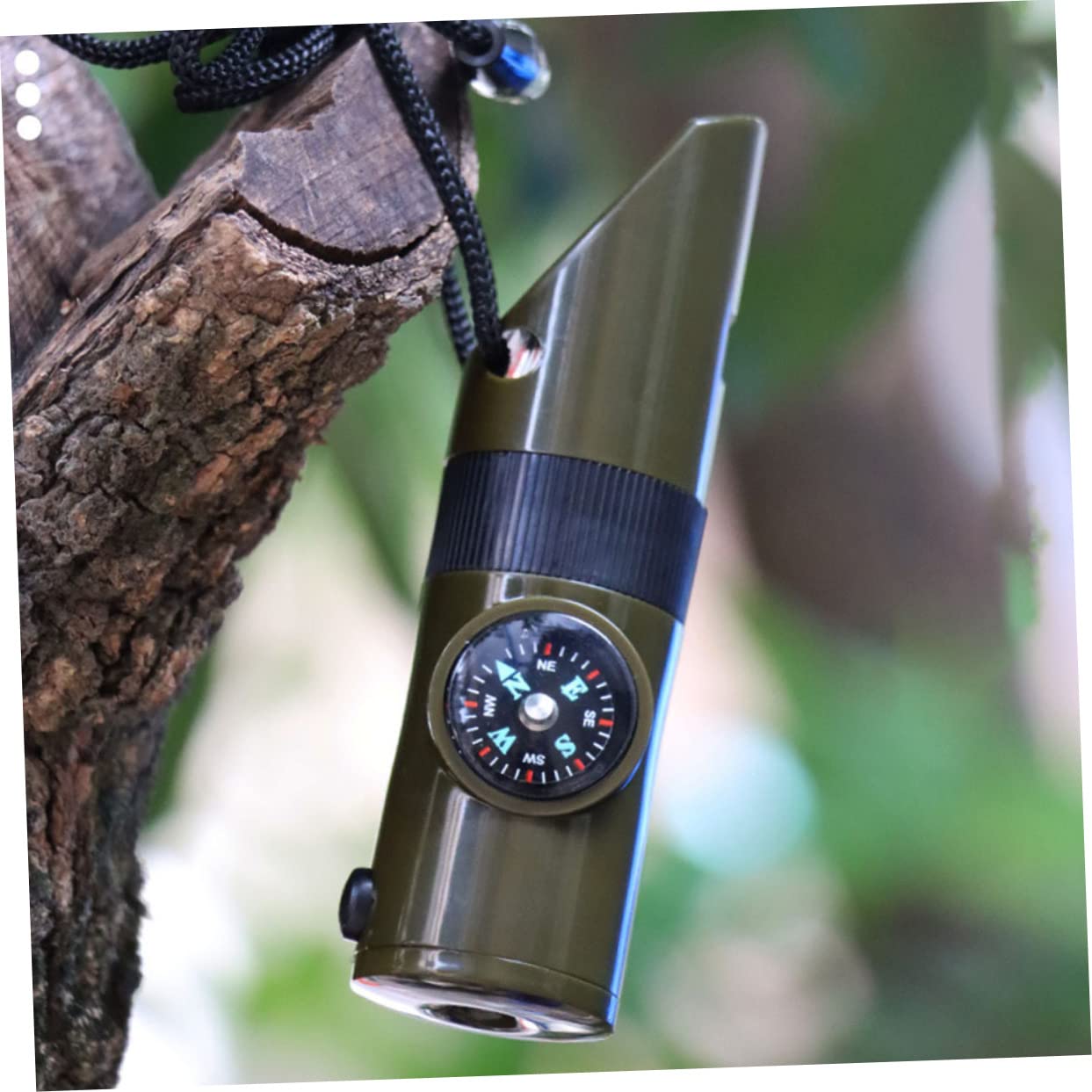 Sosoport Kompasspfeife Doppelt Tragbare Outdoor-Pfeife Einziehbar Multifunktionspfeife Bogenschießen Wiederaufladbar Kette Notfallpfeife Für Den Außenbereich Radio Abs