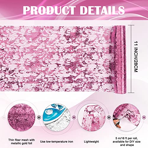 tiosggd Pink Table Runner 11'' x 192'', Metallic Glitter Foil Pastel Pink Thin Mesh Table Runners Roll Sequin Table Decorations for Spring Summer Wedding Bridal Shower Birthday Home Decor — view 5