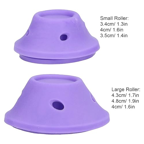 Miniatura 7 de 20 rodillos mágicos para el cabello, rizadores de pelo de silicona suave sin calor, con 10 rizadores de pelo pequeños y 10 unidades, grandes,