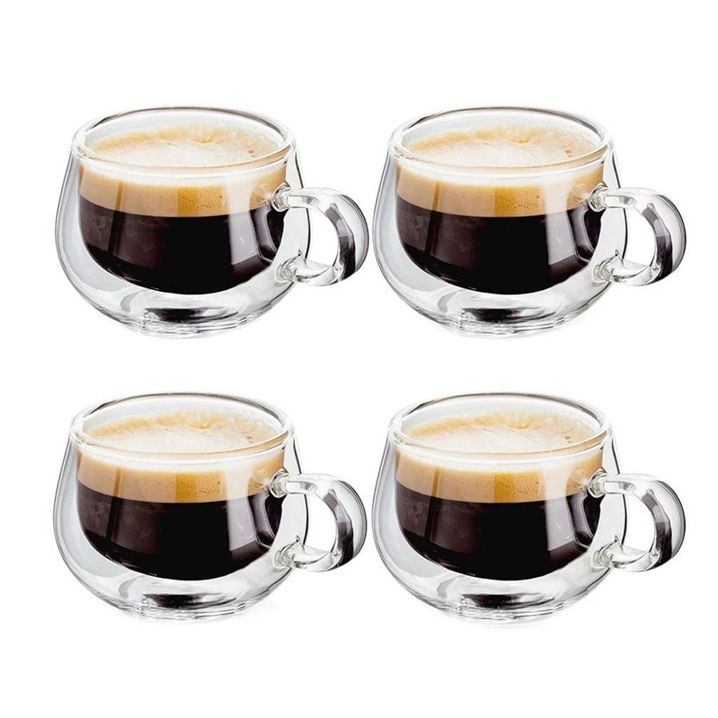 DJFKDYHPE Transparent Glass Coffee Cup Milk Whiskey Tea Beer Cocktail Wine Mug Drinkware Tumbler Cups 1