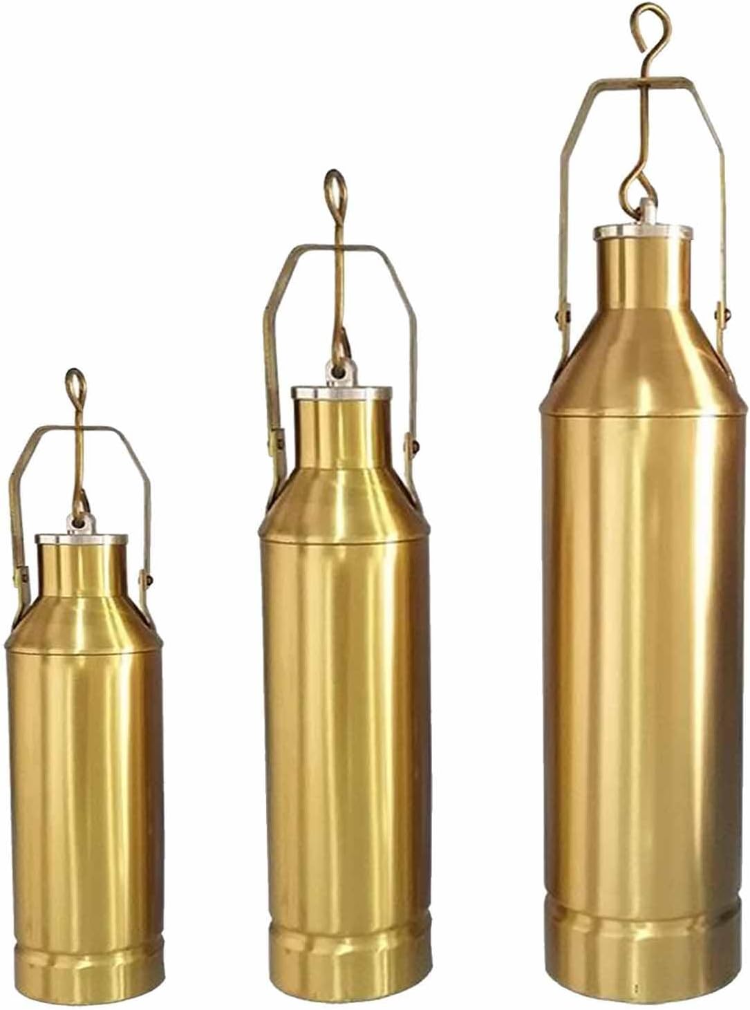 Industrial Oil Sampling Container, Copper Liquid Sampler for Gasoline & Hydraulic Oil, 1000ml with 20m Rope - Durable Oil Tank Collector for Accurate Sampling