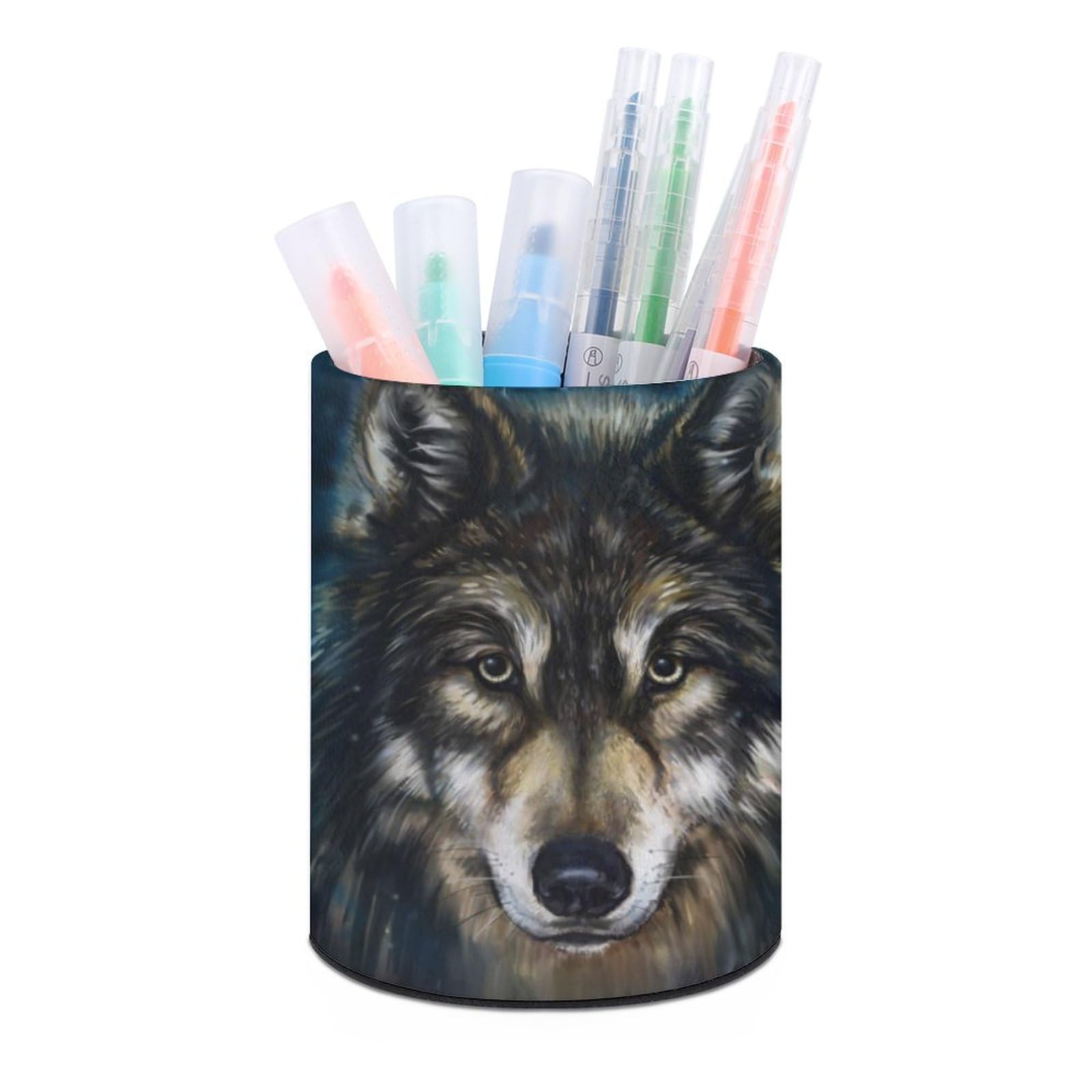 ZFRXIGN Estuche De Lápices De Lobo Para Niños, Bolsa Para Bolígrafos, Suministros Escolares, Caja De Papelería, Uso Diario, Monedero, Caja De Lápices, Caja De Lápices Abstracta 3D