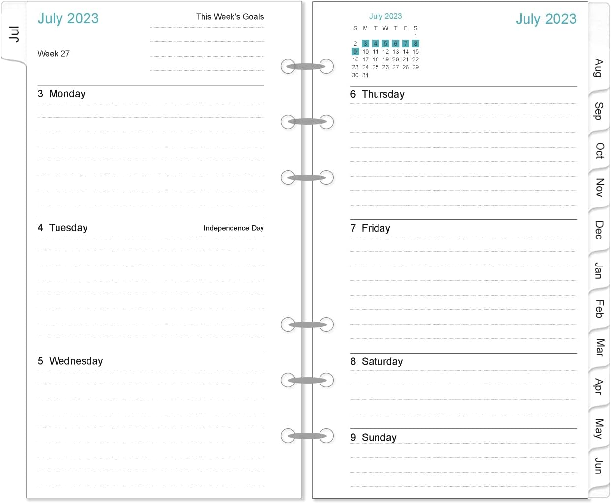 20232024 Planner Refills, 2023 2024 Weekly & Monthly