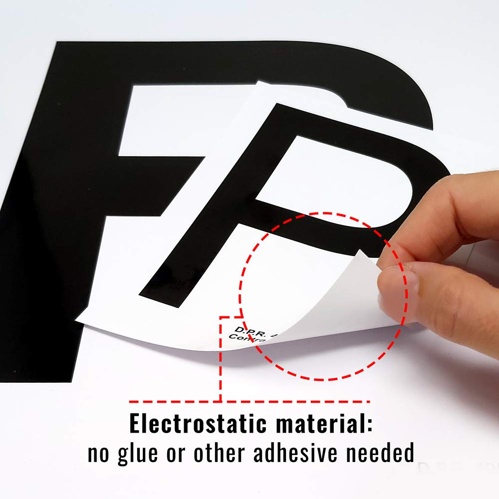 Contrassegno Elettrostatico "P" Principiante 4R Quattroerre.it Set di 2 Pezzi Anteriore + Posteriore