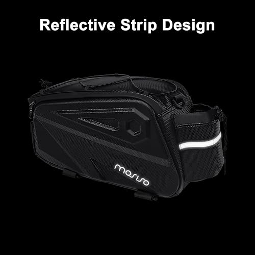 Miniatura 6 de MOSISO Bolsa para portabicicletas, bolsa impermeable para maletero de bicicleta, bolsa de maletero de bicicleta, bolsa de asiento trasero de EVA de