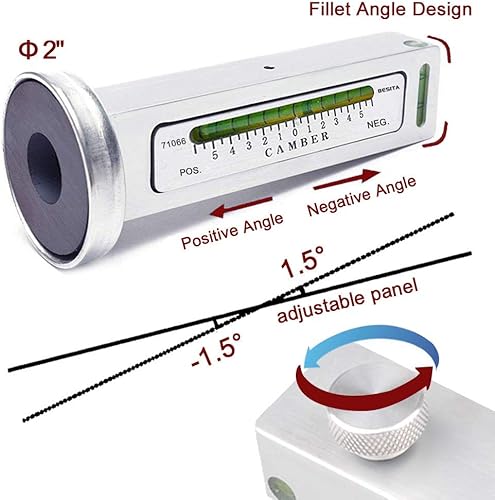 Miniatura 2 de Herramienta de calibre magnético ajustable, herramienta de alineación de camber, herramienta de alineación de rueda de puntal para reparación de