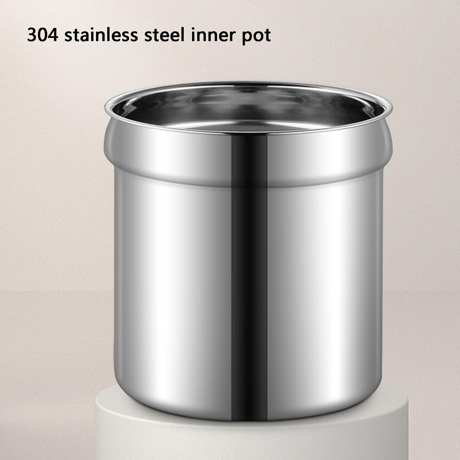 Buffetsuppe Kessel 10L Elektrisch Nass Wärme Speisewärmer 80°C Konstante Temperaturheizung mit Deckel und Löffel 304 Edelstahl Innentopf für Suppe, Brei oder Bohnen