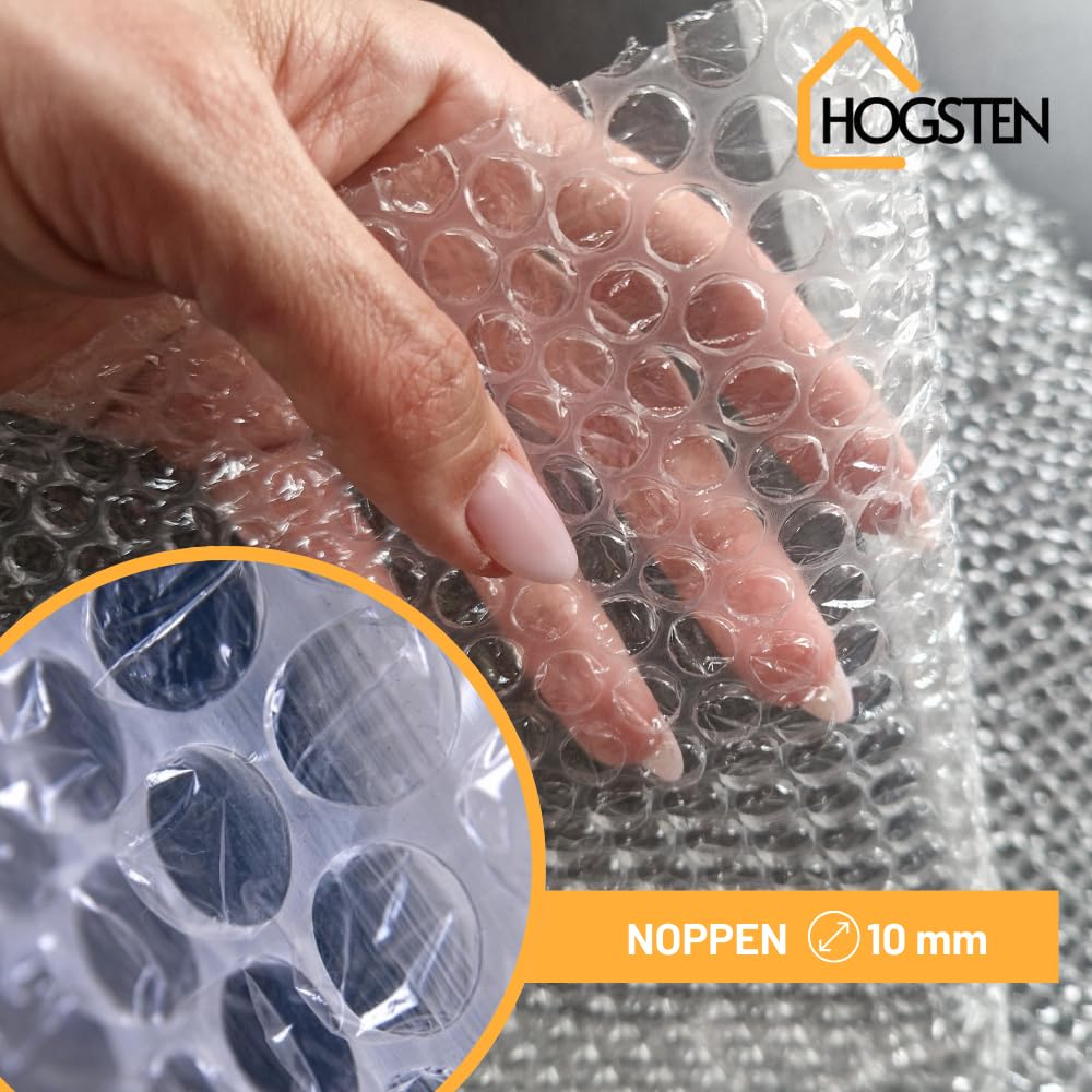 Luftpolsterfolie Rolle 50 cm x 100 m - Noppenfolie für Versand, Verpackung & Umzug -100% recycelbar - Bubble Wrap Polstermaterial Verpackungsmaterial (50my)
