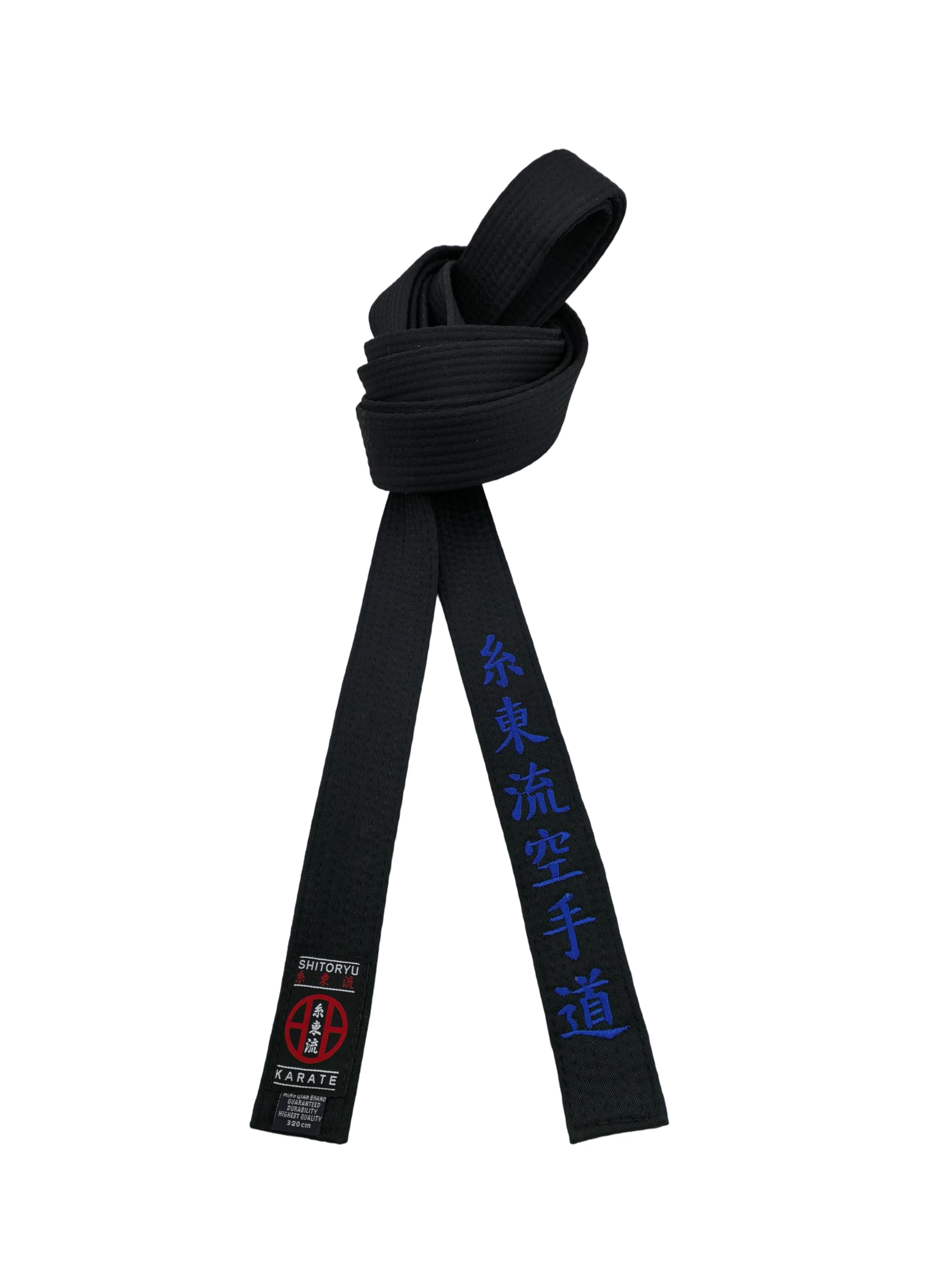 Shito-Ryu Karate - Cinturón negro de karate de 4 cm de ancho, cinturón japonés bordado unisex al por mayor