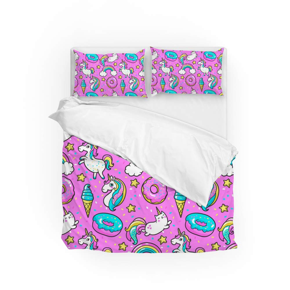 Parure de lit licorne CHEHONG super king pour illuminer la chambre d'enfant avec douceur