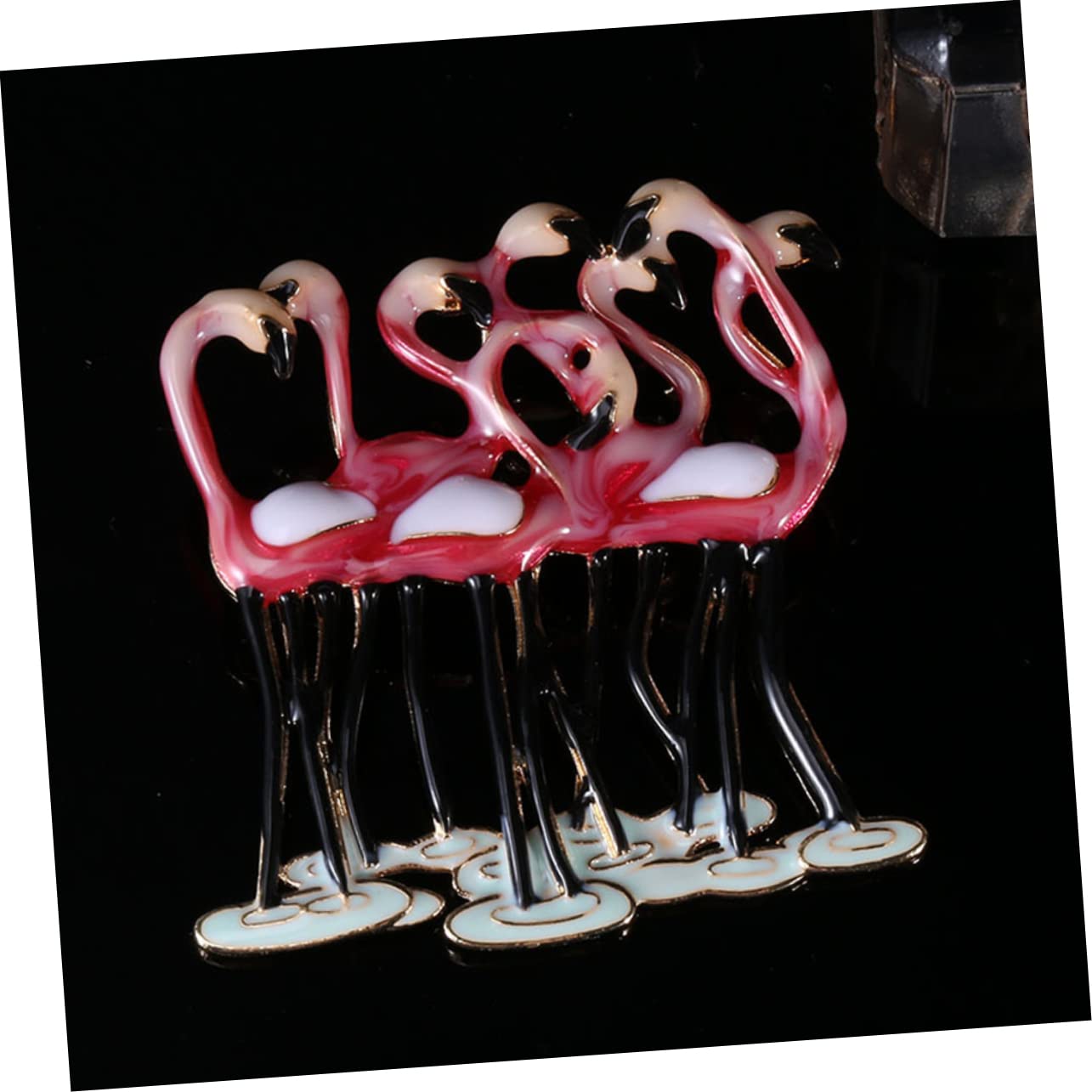SHERCHPRY Spilla Fenicottero Fermaglio Decorativo Per Spilla Perno Zaini Pin Di Strass Clip Spilla Sciarpa Spilla Per Abbigliamento Perno Per Zaini Spilla a Scialle Lega