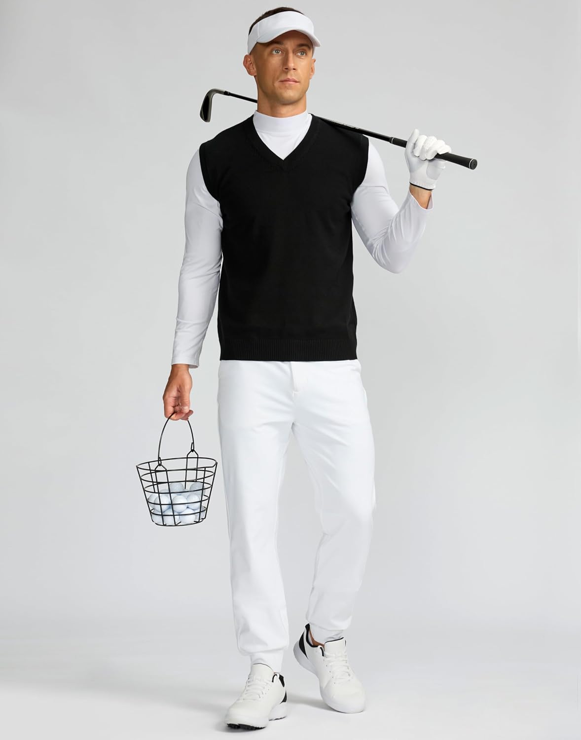 Soothfeel Mens Fleece Lined Golf Joggers with Pockets Slim Fit Stretch Sweatpants Dress Work Travel Warm Winter Pants for Men - Image 7