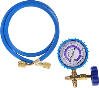 1 Set Air Conditioning Recharge Measuring Kit Fluoride Tube Charging Hose for DIY Automotive Refrigeration Durable Easy to Install and Use