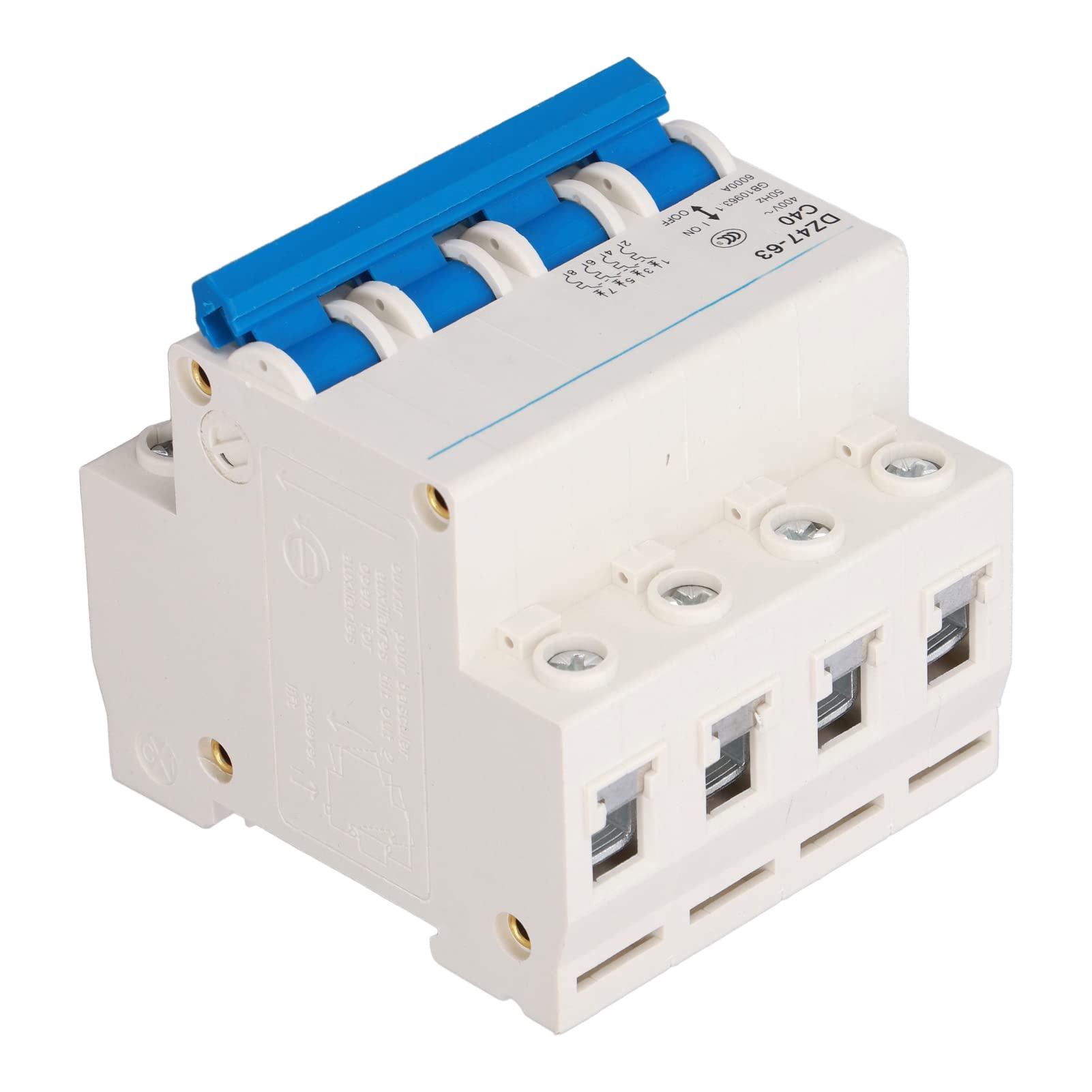 Disjoncteur de protection électrique 4P 40A compact pour grand réseau de lumière
