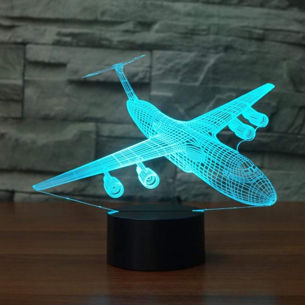 Amazon.co.jp : LONGJUAN-C 間接照明 飛行機の3Dイリュージョンランプ