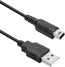 3DS Charger, USB Charging Cable, 4.7 ft (1.2 m), Compatible with New3DS, New3DSLL, 3DS, 3DSLL, i2DS, DSi, DSiLL, 2DS and More USB Power Cord Heavy Duty Disconnect Protection Charger