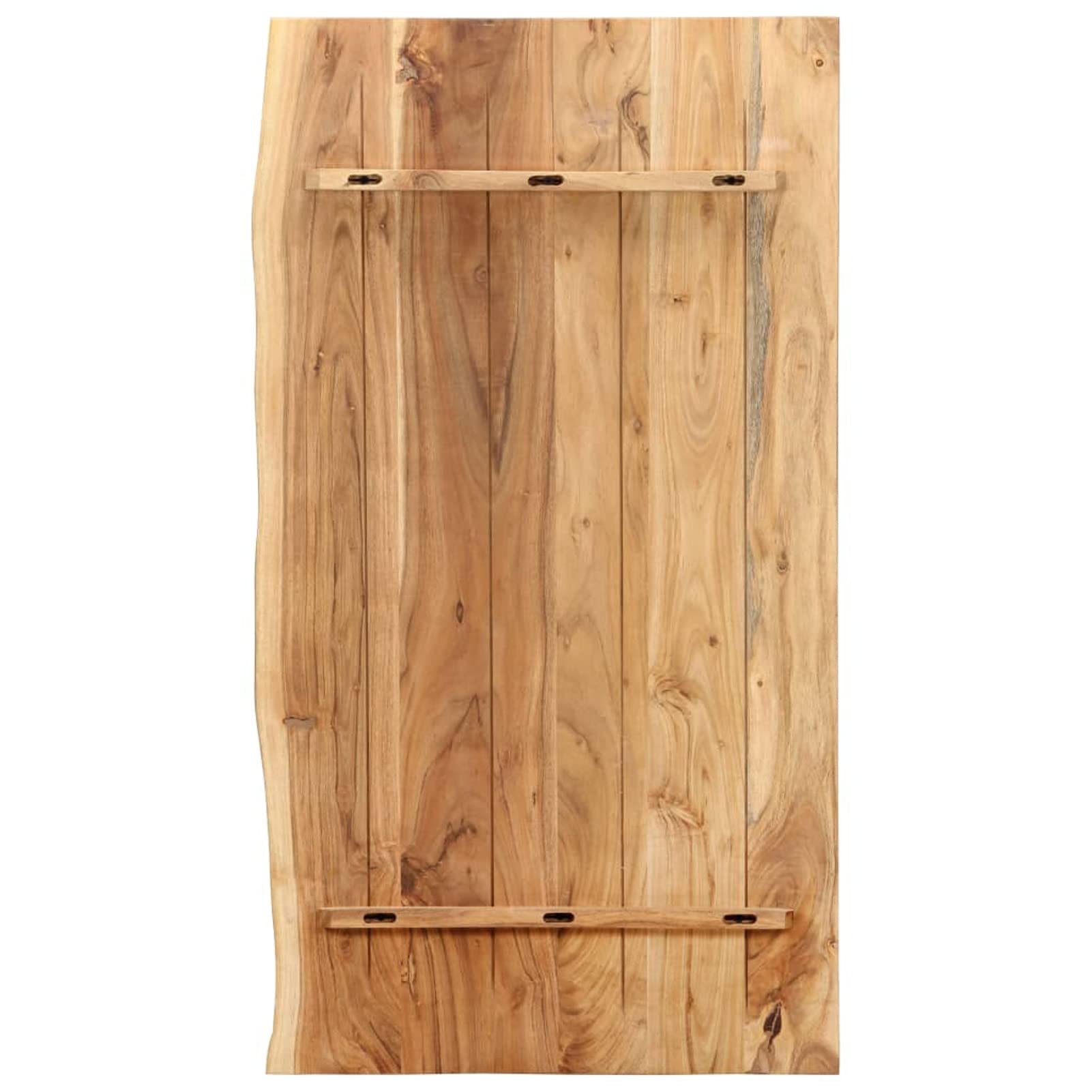 Gecheer Plateau de lavabo de salle de bain - Plaque en bois pour lavabo de salle de bain - Bois massif d'acacia - 100 x 52 x 2,5 cm