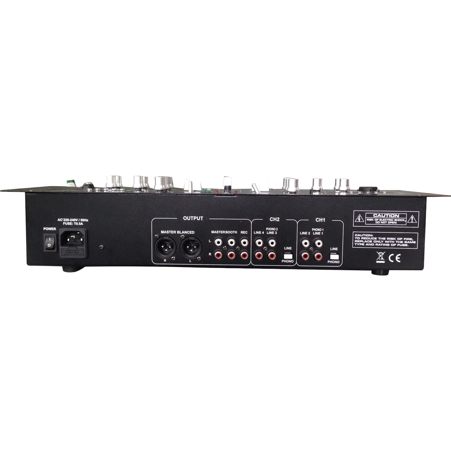 Ibiza 15-2381 2-Kanal DJ Mischpult Mit USB, SD Und Bluetooth