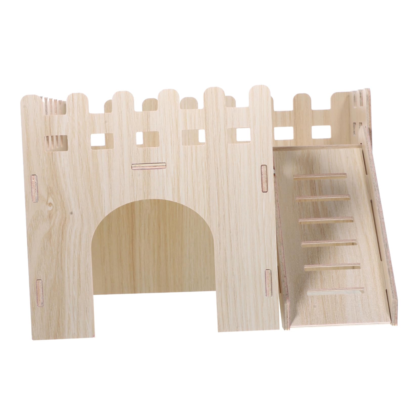 Maison pour hamster et refuge avec échelle d'escalade en bois stable