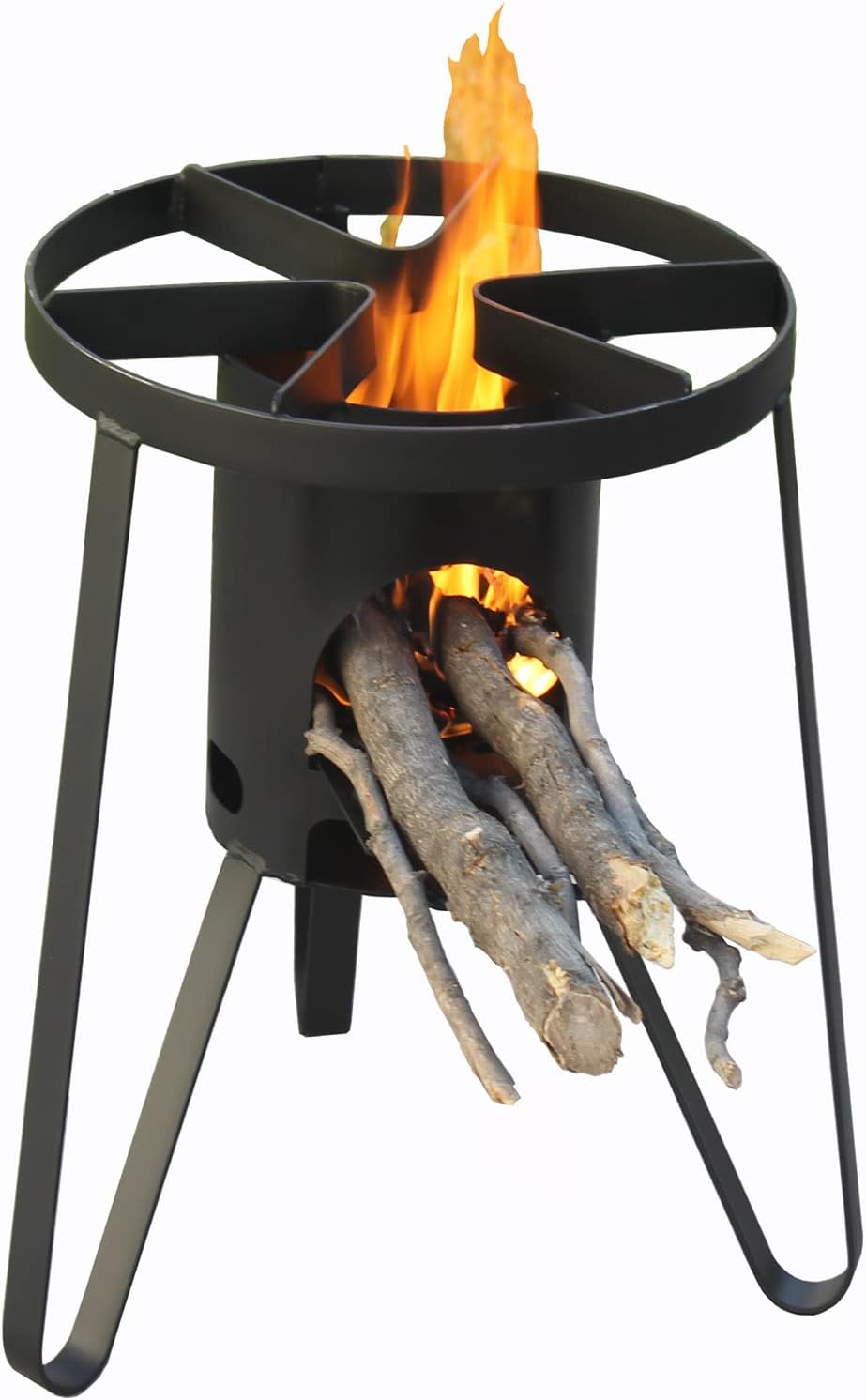 Portable Wood Stove for Outdoor Cooking, 21" Tall, Fuel