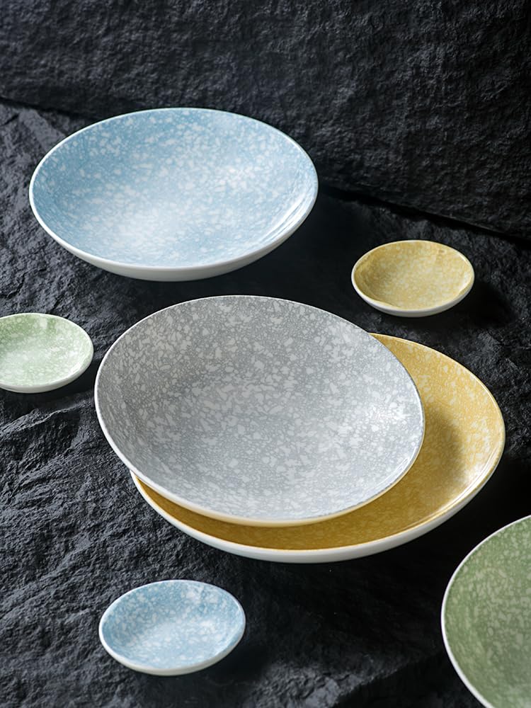 Plato para Aperitivos Contenedores para Aperitivos Cuenco de Porcelana Occidental para Sopa Cuenco para Pasta Cuenco para Platos fríos comerciales para restaurantes Cuenco para ens(D)