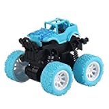 Lovskoo Kids Toy Truck for Toddlers 2-4 Years Double-Sided Pull Back Toy Cars 1 Year Old Boy Toys Inertial Push Car for Toddlers 1-3 Toys for 2 Year Old Boys Girls Sensory Toy (Blue)