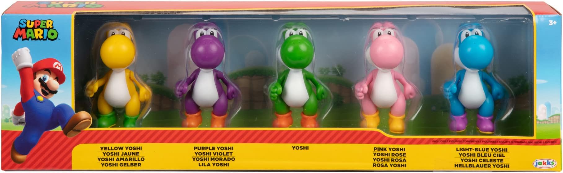 Nintendo Yoshi Figures Set of 5, 6.5 cm