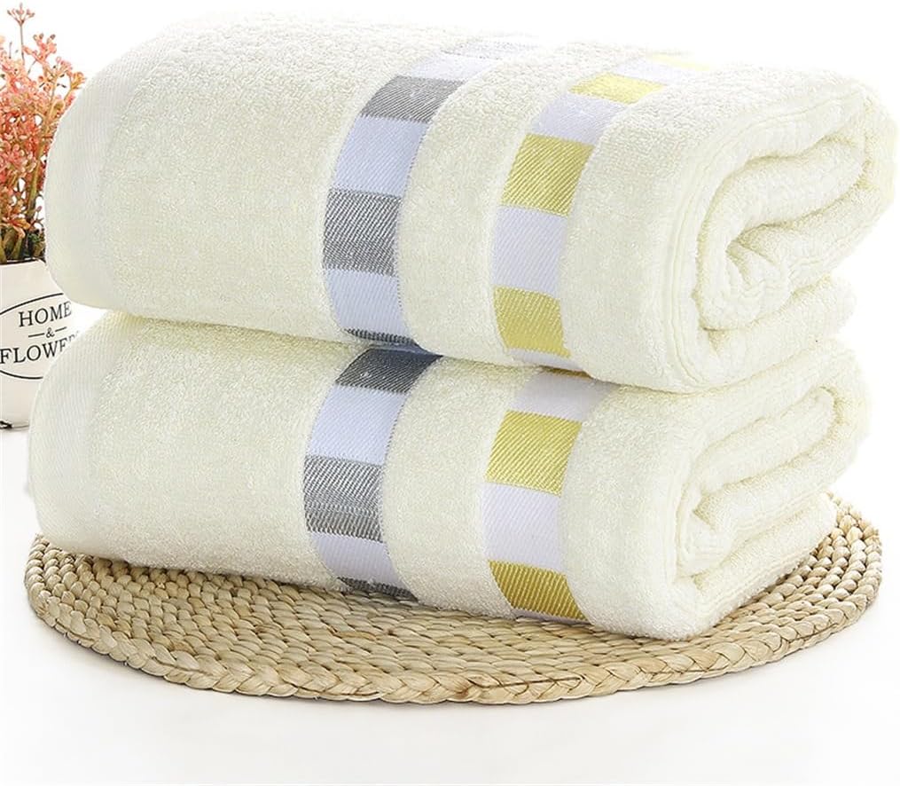 Towel Plain Household Couple Adult Bath Towel Thickened Soft Absorbent Cotton Towel