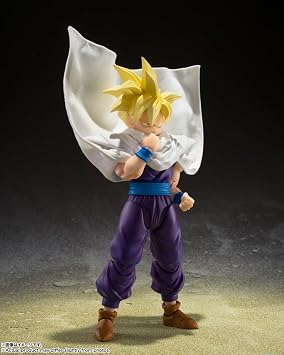 TAMASHII NATIONS S.H. Figuarts Dragon Ball Z Super Saiyan Son Gohan - The Warrior Who Surpassed Goku - about 4.3 inches 110 mm, PVC & ABS & Cloth, Pre-painted Articulated Figure