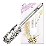 USA PANA Professional 3/32 Shank Size - Flat Top Small Barrel Carbide Bit - 5X Coarse Grit to Extra Fine Grit - Gold, Silver, DLC Black - Nail Drill Bit for Dremel Machine (5X Coarse, Silver)