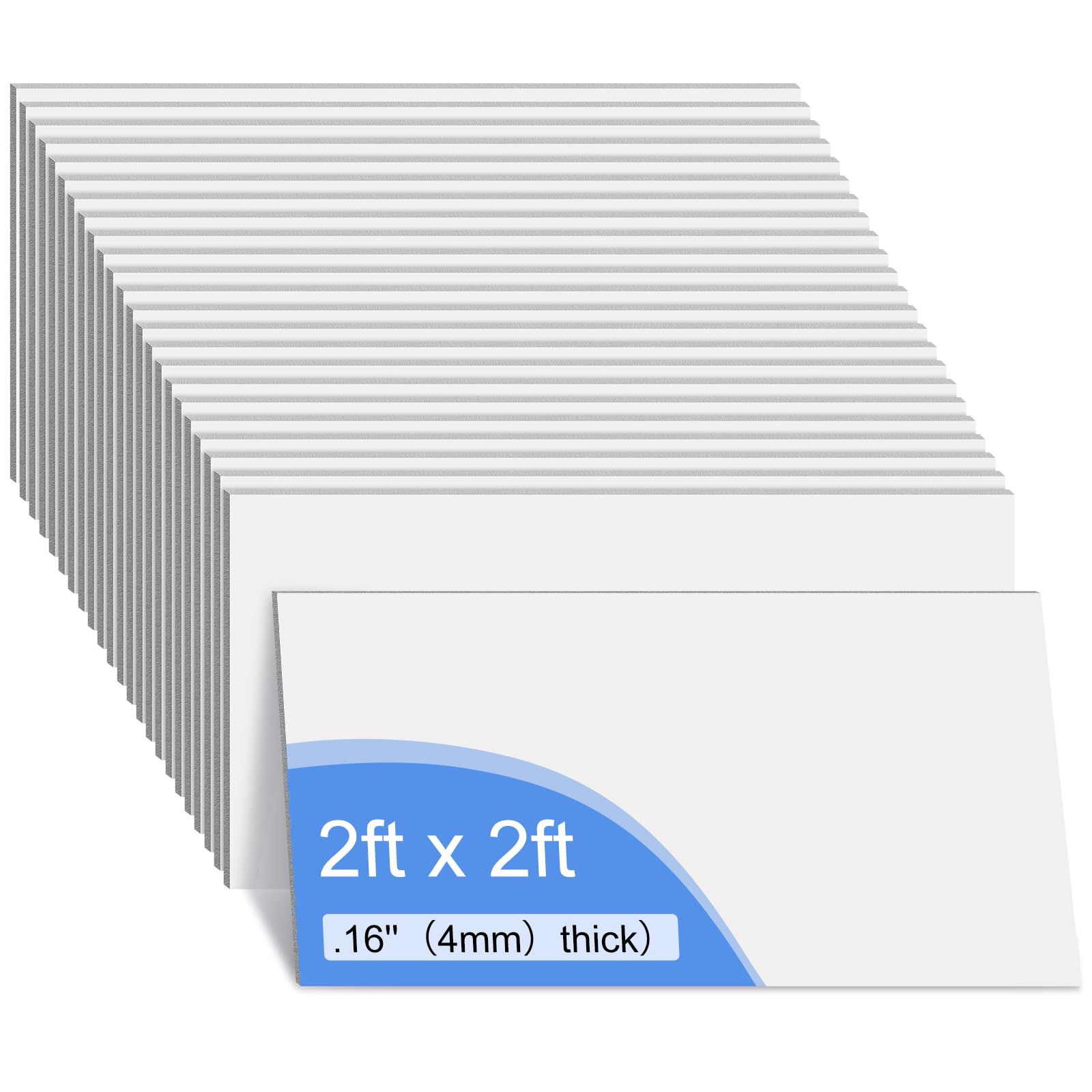 24 Pcs White Drop Ceiling Tile Smooth Drop Ceiling Tile Drop in Installation Waterproof Washable and Fire Rated Ceiling Panel PVC Ceiling Tiles to Keep Away Breakage (24 Pcs,4 x 2 ft)