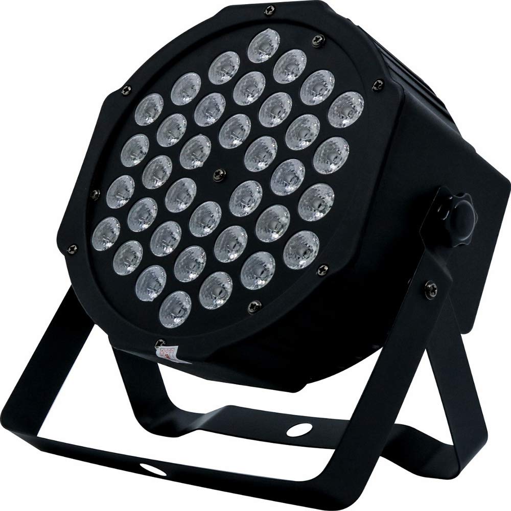 LED PAR Refletor 36 Leds RGBW DMX Painel Digital Canhão de Luz