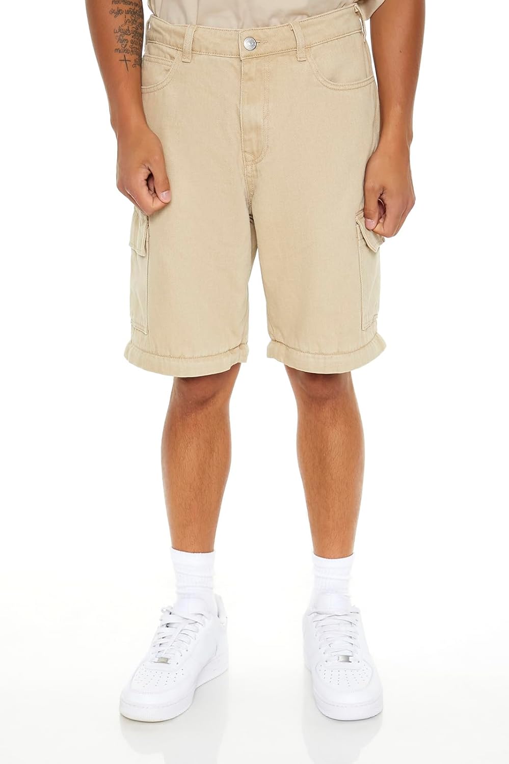 Forever 21 Mens Convertible Mid-Rise Cargo Jeans - Image 3