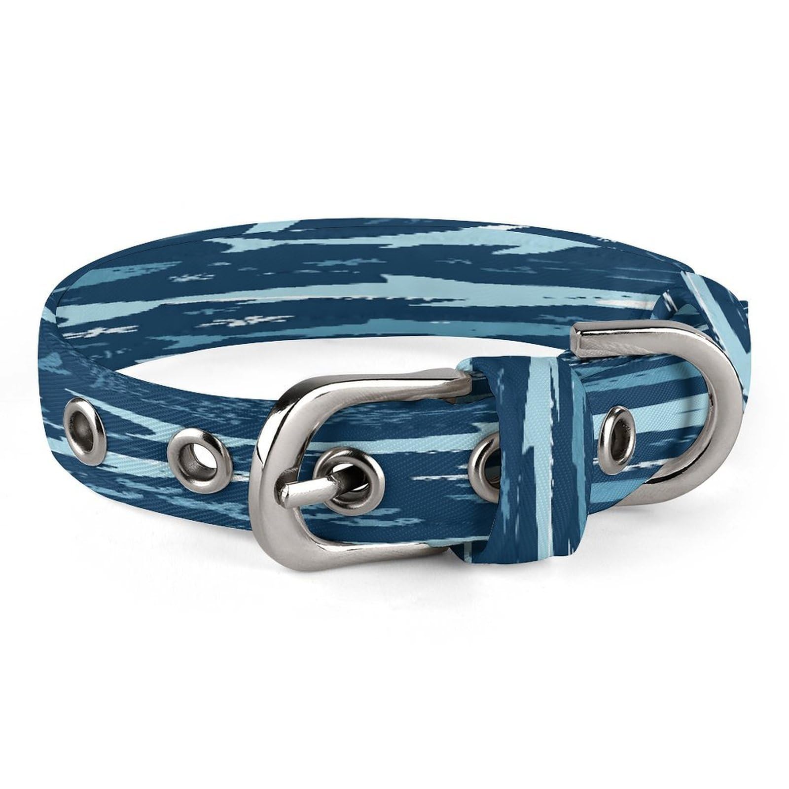 Collar transpirable Sharksm con hebilla segura y tela Oxford resistente para cachorros