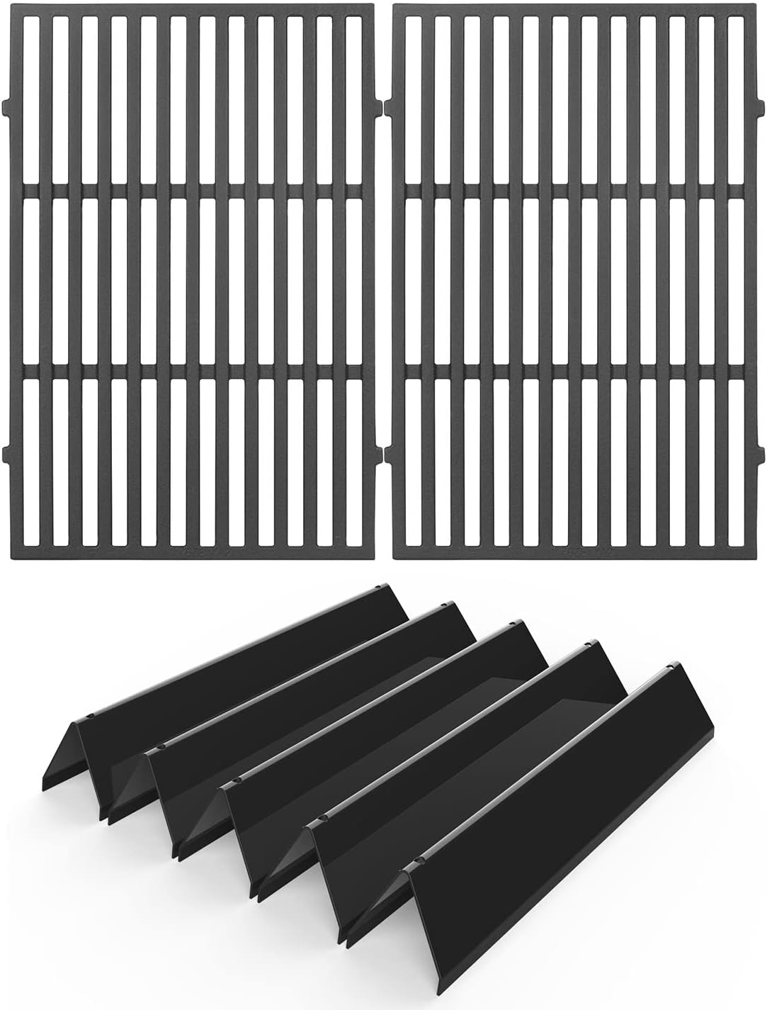 Amazon.com : 7638 Cast Iron Grill Grates and 7636 Porcelain Steel ...