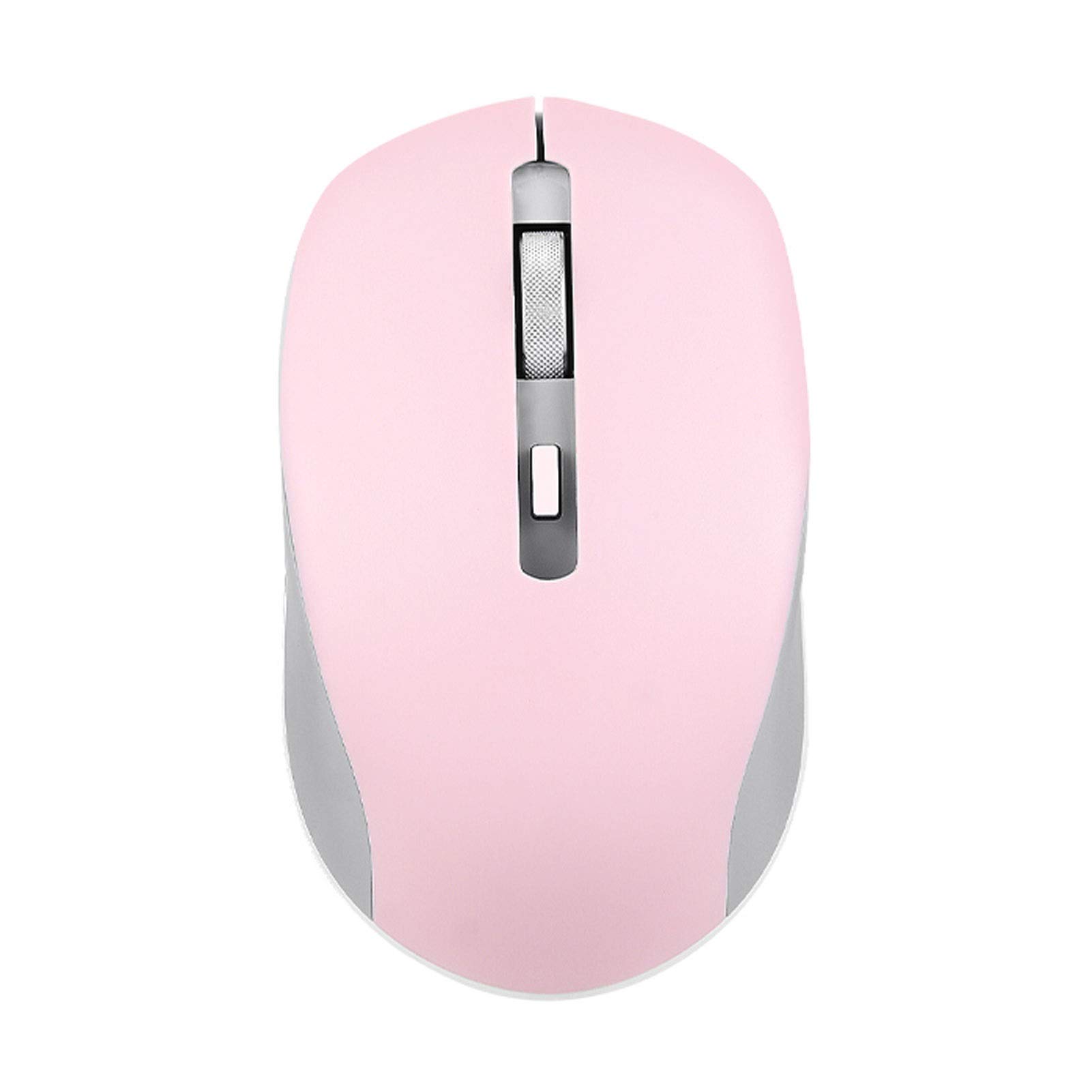 Mouse Wireless Ultrasottile 2.4G, Rumore Inferiore, Adatto per PC, Notebook Computer, Computer Desktop, Mouse Ottico Mobile Portatile. (Color : Pink)