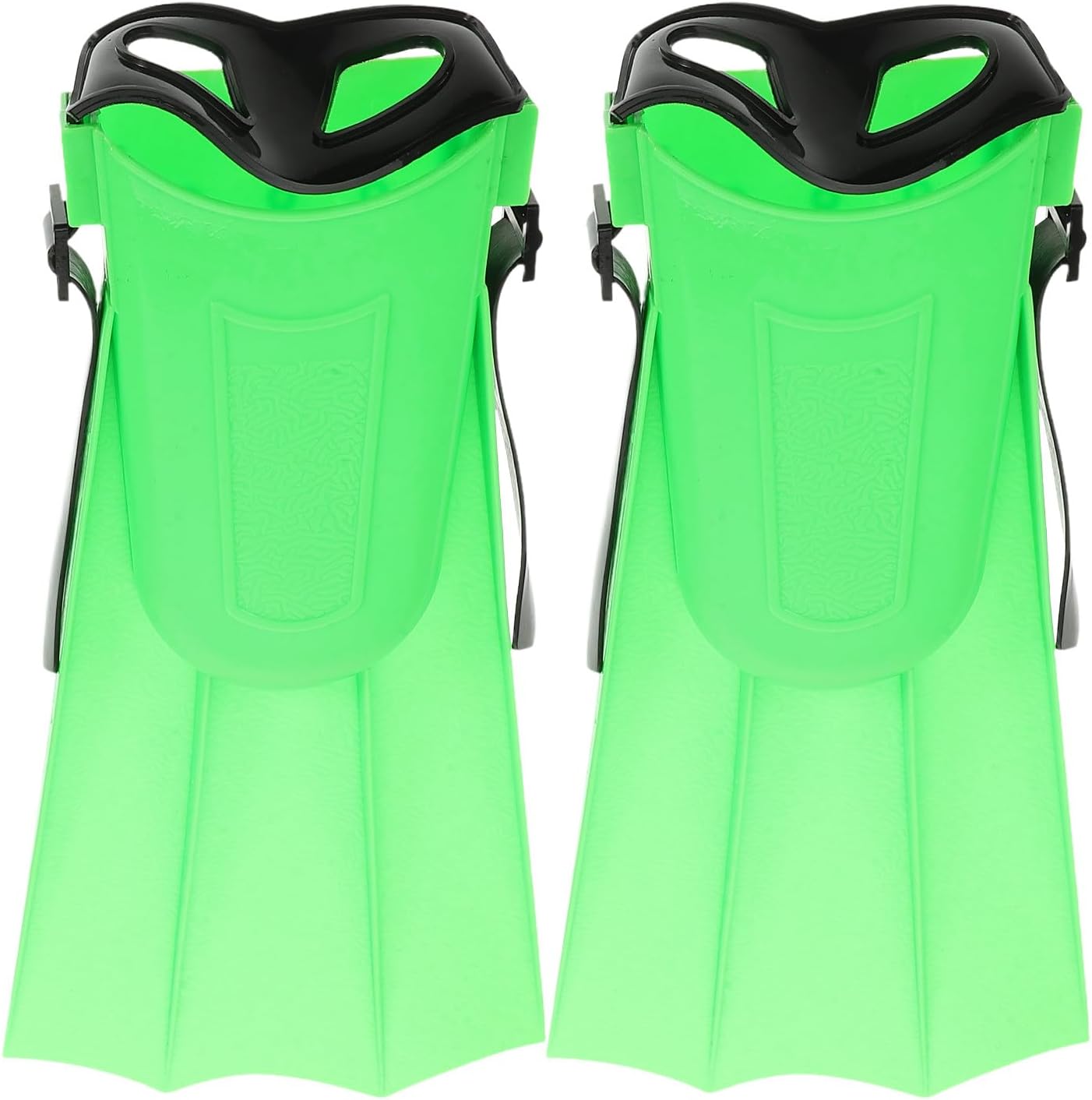 Uonlytech Youth Silicone Swim Flippers Adjustable Snorkeling Fins Size 30-36 Lightweight Training Swimming Gear for Men and Women